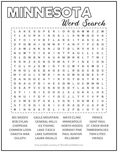 city in minnesota crossword.